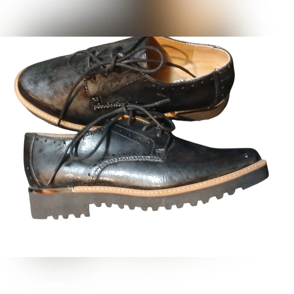 Franco Sarto -NWOB Ladies Black Lace Up Comfortable & Supportive, Non-slip Shoes - Picture 10 of 12